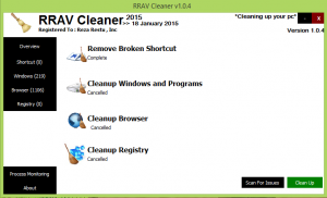 RRAV Cleaner 2.0.1 - náhled