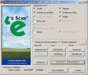 MicroWorld Anti Virus & Spyware Toolkit Utility 9.4.4 - náhled