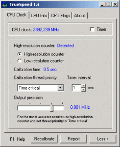 CPU TrueSpeed 1.7 - náhled