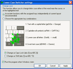 Lower Case Switcher 2.00 - náhled