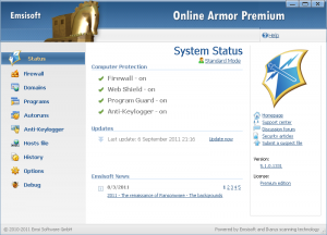 Online Armor Premium Firewall 5.1.1.1395 - náhled