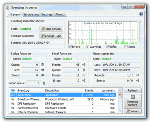 EventLog Inspector 3.0.0 - náhled