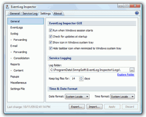 EventLog Inspector 3.0.0 - náhled