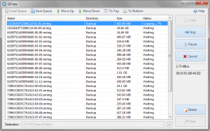QCopy 1.0.8 - náhled
