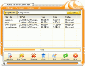 Audio To MP3 Converter 1.00 - náhled