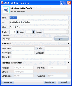 Total Audio Tags 1.2 - náhled