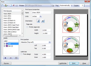 CD Label Designer 9.0 - náhled