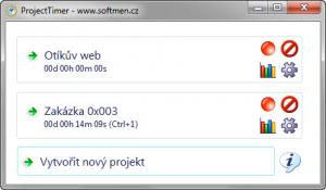 ProjectTimer 1.1 - náhled