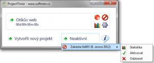 ProjectTimer 1.1 - náhled