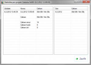 ProjectTimer 1.1 - náhled
