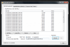 WinAES 0.2.4 - náhled