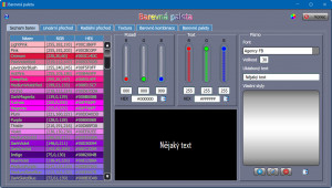 Barevná paleta - náhled