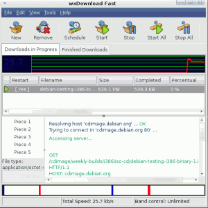 wxDownload Fast 0.6.0 - náhled