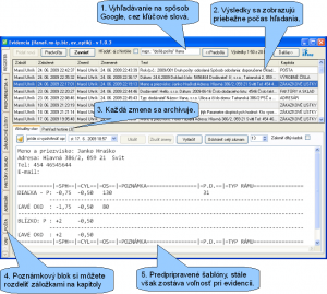 Evidencia 1.0.3 - náhled