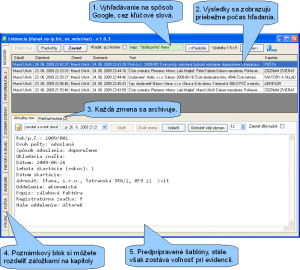 Evidencia 1.0.3 - náhled