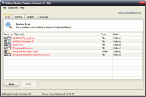 NoVirusThanks Malware Remover 3.1.0.0 - náhled