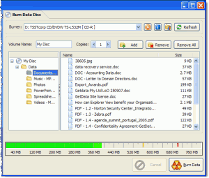 Burn My Files 3.4.0.420 - náhled