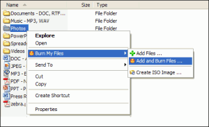 Burn My Files 3.4.0.420 - náhled