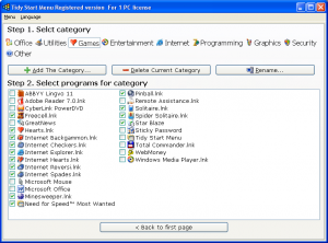 Tidy Start Menu 3.4 - náhled
