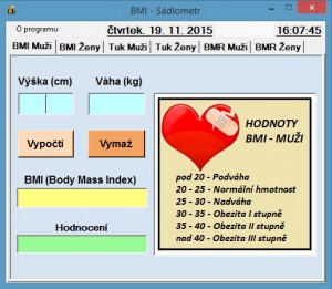 BMI - Sádlometr - náhled