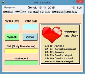 BMI - Sádlometr - náhled