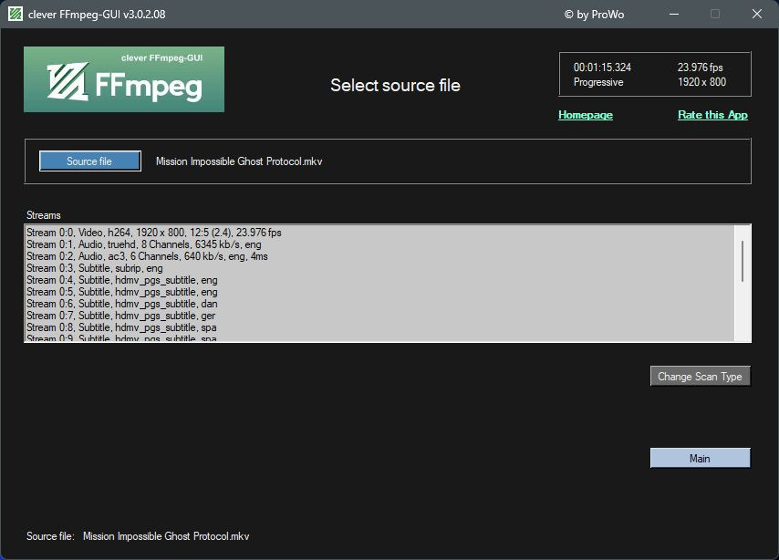 free downloads clever FFmpeg-GUI 3.1.2