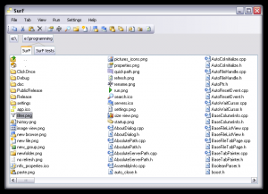 SurF File Manager 0.66 - náhled