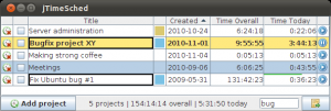 jTimeSched 1.0 - náhled