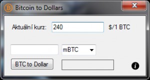 Bitcoin to Dollars - náhled