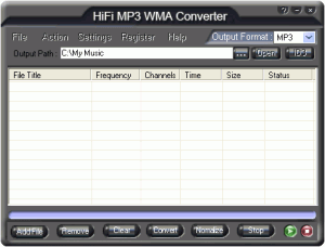 HiFi MP3 WMA Converter 2.00 - náhled