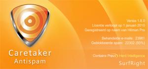 Caretaker Antispam 1.8.3 - náhled