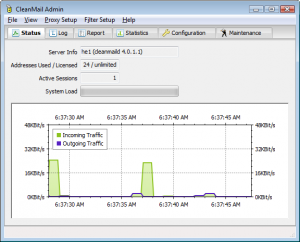 CleanMail Server 5.3.3.1 - náhled