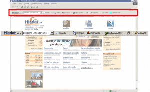 Ukážka implementovanej Lišty - náhled