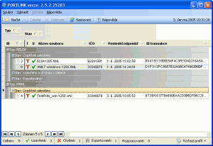 Řazení dokladů - náhled