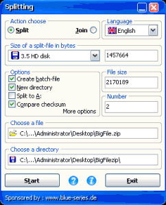 Splitting 4.4.0.8 - náhled