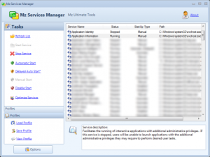 Mz Services Manager 3.1.0 - náhled