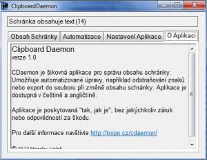 Clipboard Daemon 1.0 - náhled