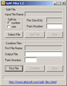 Split Files 1.72 - náhled