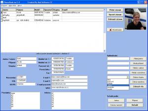 Adresář Phone Book 4.0 - náhled