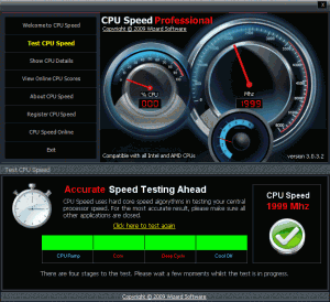 CPU Speed Professional 3.0.4.1 - náhled