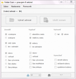 FolderScan 1.1 - náhled