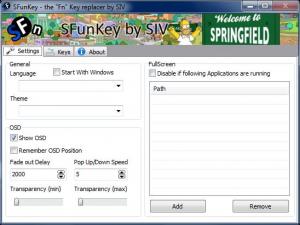 SFunKey 1.1 - náhled