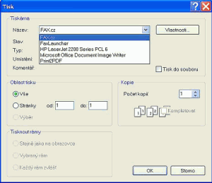 InternetFax - náhled
