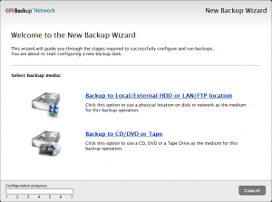 GFI BackUp 4.1 - náhled