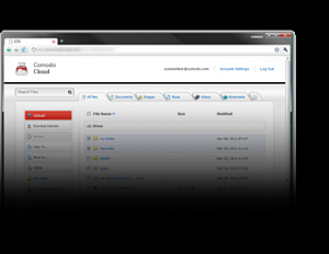 Comodo Cloud 2.1.8 - náhled