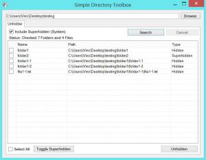 Simple Directory Toolbox Alpha 3 - náhled