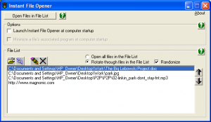 Instant File Opener 5.0.0.0 - náhled