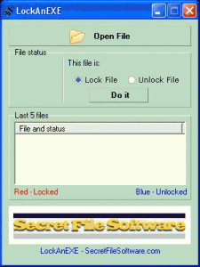 LockAnEXE - náhled