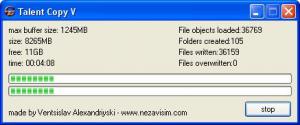 Talent Copy 0.0.0.84 beta - náhled