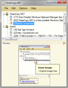 PasteCopy.NET Portable 0.9.7.4 - náhled